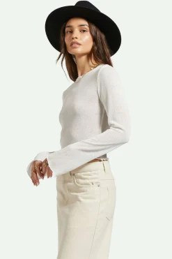 Sheer L/S Knit Top